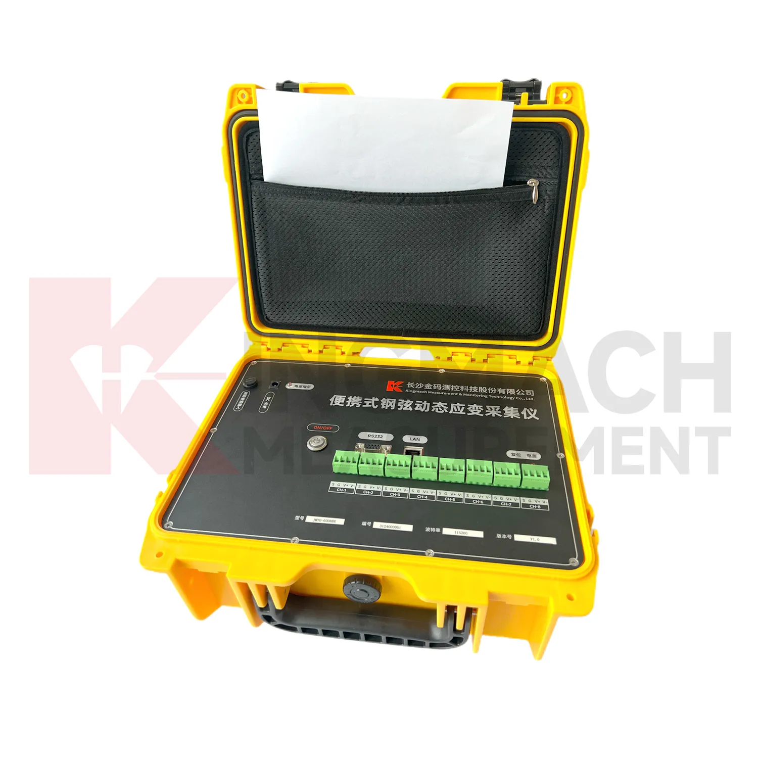 Hordozható rezgőhuzal dinamikus feszültségfelvételi kiolvasása JMYD-6008BX